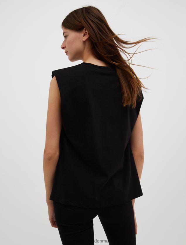 Kvinder Lad os tegne! ærmeløs t-shirt MAX&Co. sort B2Z2T6574 beklædning