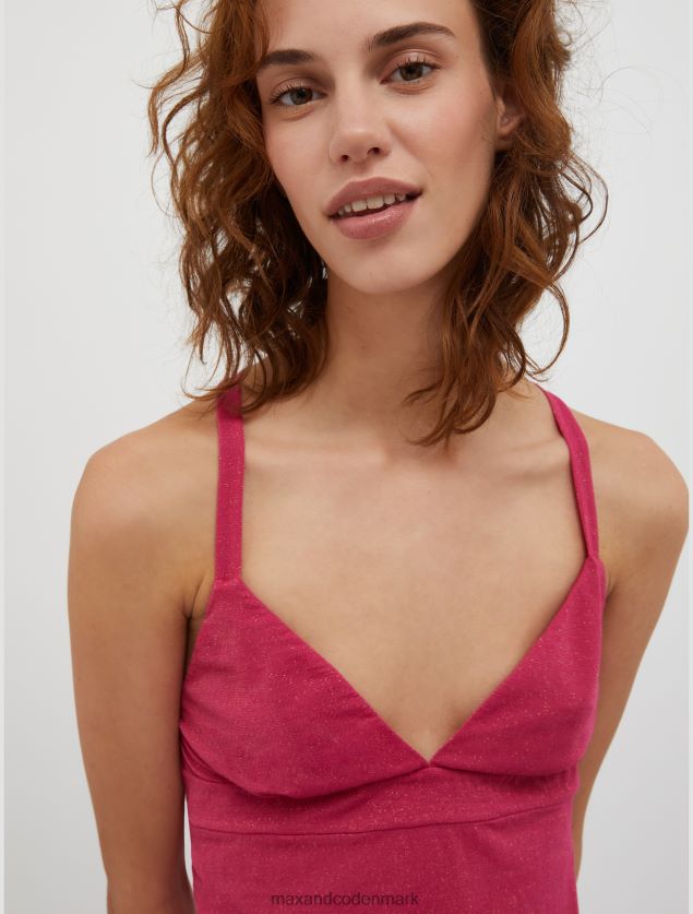 Kvinder lurex-jersey top MAX&Co. rød B2Z2T6470 beklædning