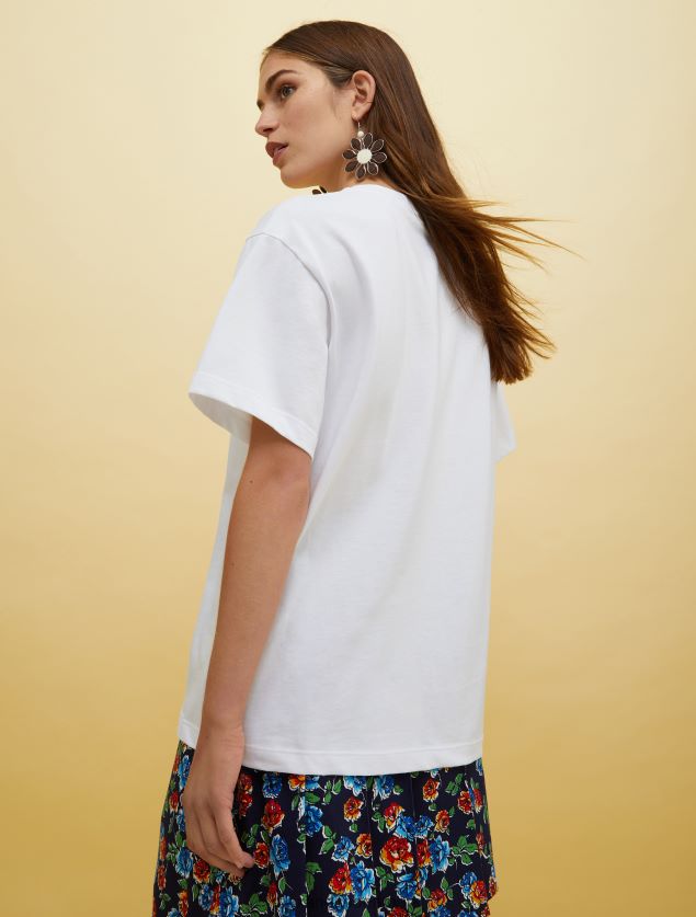 Kvinder mennesker, steder, farve logo t-shirt MAX&Co. lilla mønster B2Z2T6581 beklædning