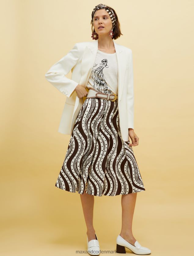 Kvinder mennesker, steder, farve slub t-shirt MAX&Co. beige B2Z2T6578 beklædning