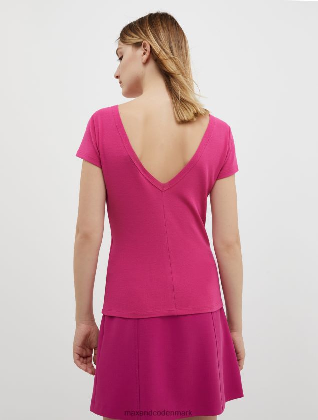 Kvinder slim fit jersey t-shirt MAX&Co. lilla B2Z2T6593 beklædning