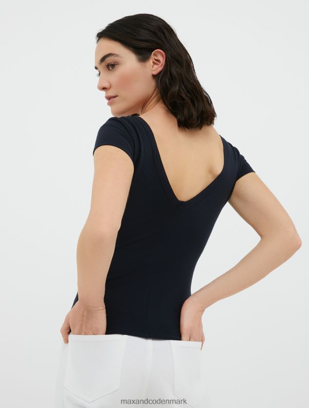 Kvinder slim fit jersey t-shirt MAX&Co. rød B2Z2T6597 beklædning