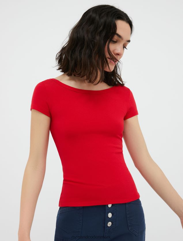 Kvinder slim fit jersey t-shirt MAX&Co. rød B2Z2T6598 beklædning