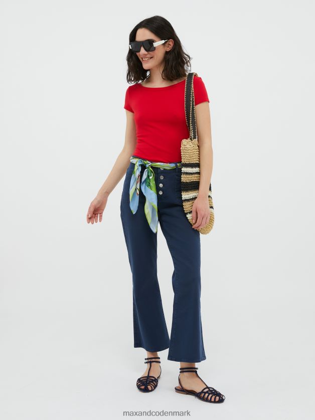 Kvinder slim fit jersey t-shirt MAX&Co. rød B2Z2T6598 beklædning