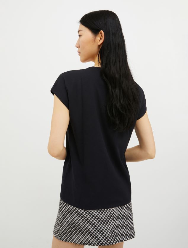 Kvinder t-shirt i bomuldsjersey MAX&Co. sort B2Z2T6628 beklædning