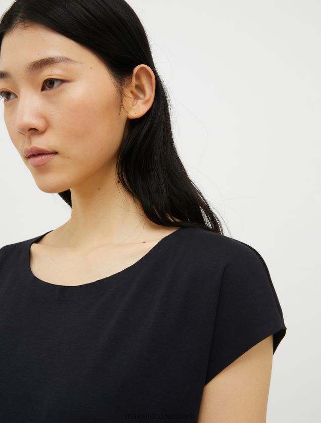 Kvinder t-shirt i bomuldsjersey MAX&Co. sort B2Z2T6628 beklædning