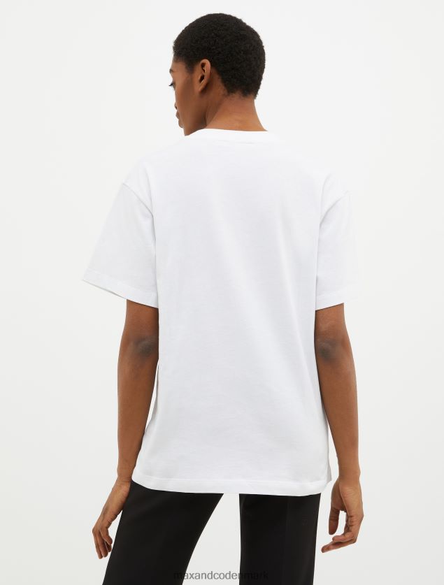 Kvinder t-shirt med logotryk MAX&Co. lilla mønster B2Z2T6561 beklædning