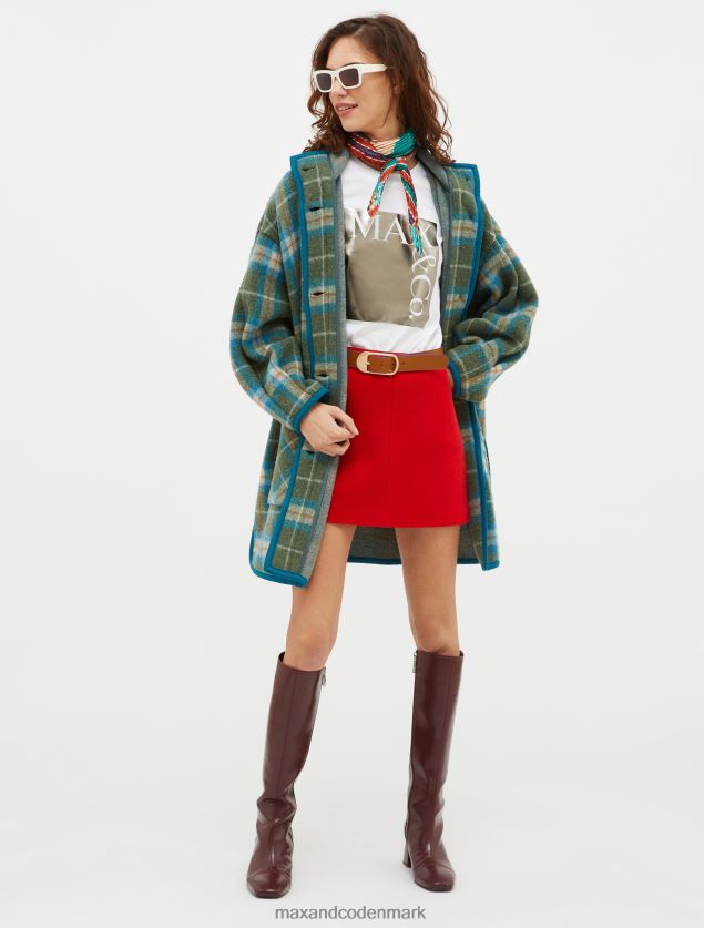 Kvinder t-shirt med logotryk MAX&Co. mørkegrå B2Z2T6557 beklædning