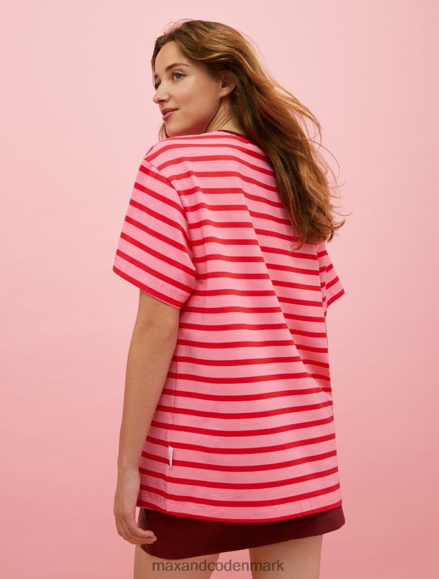 Kvinder tamagotchi t-shirt med logotryk MAX&Co. lyserød B2Z2T6592 beklædning