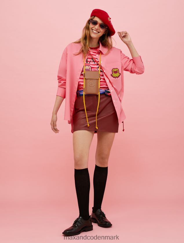 Kvinder tamagotchi t-shirt med logotryk MAX&Co. lyserød B2Z2T6592 beklædning