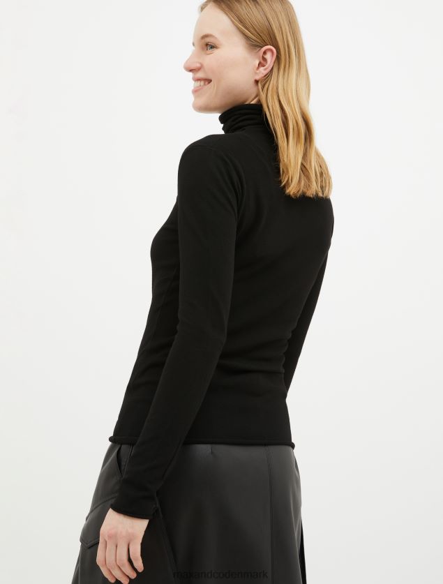 Kvinder højhalset trøje MAX&Co. sort B2Z2T6398 beklædning