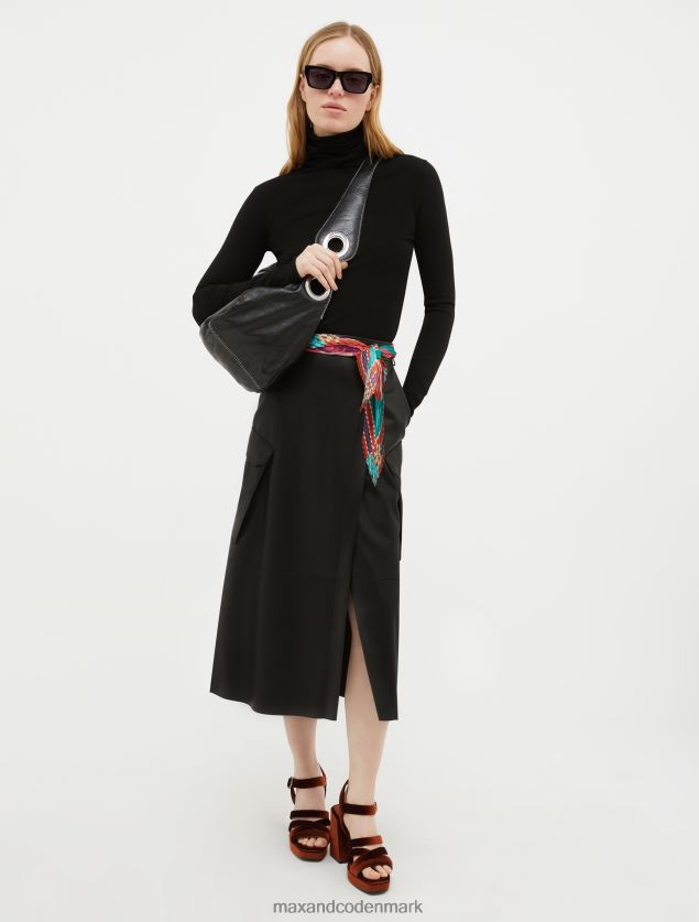 Kvinder højhalset trøje MAX&Co. sort B2Z2T6398 beklædning