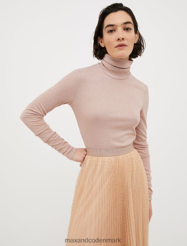 Kvinder halt jersey t-shirt MAX&Co. hasselnød B2Z2T6373 beklædning