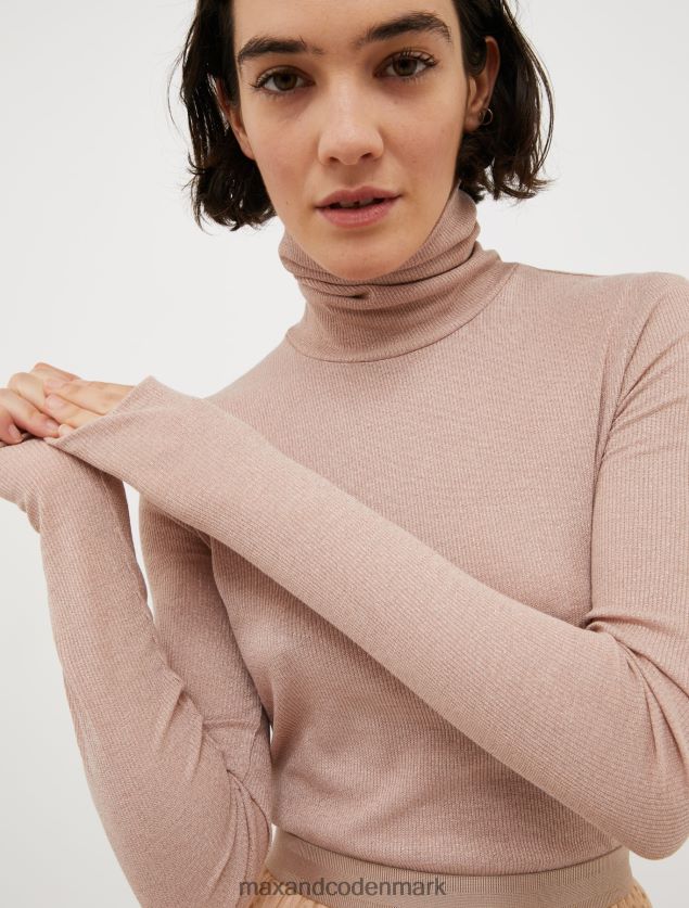 Kvinder halt jersey t-shirt MAX&Co. hasselnød B2Z2T6373 beklædning