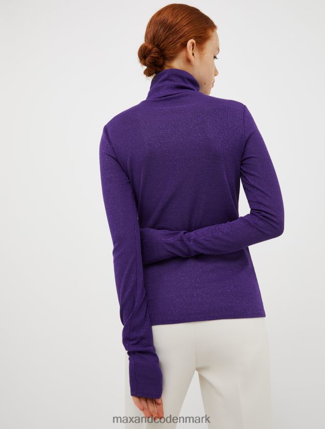 Kvinder halt jersey t-shirt MAX&Co. lilla B2Z2T6372 beklædning