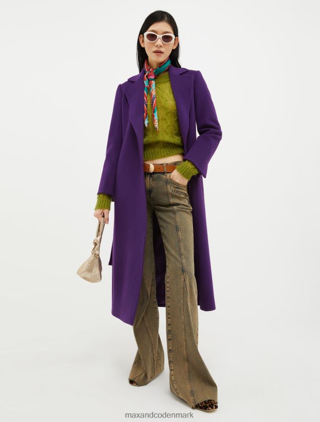 Kvinder kabelstrikket mohair-blende trøje MAX&Co. grøn B2Z2T6402 beklædning