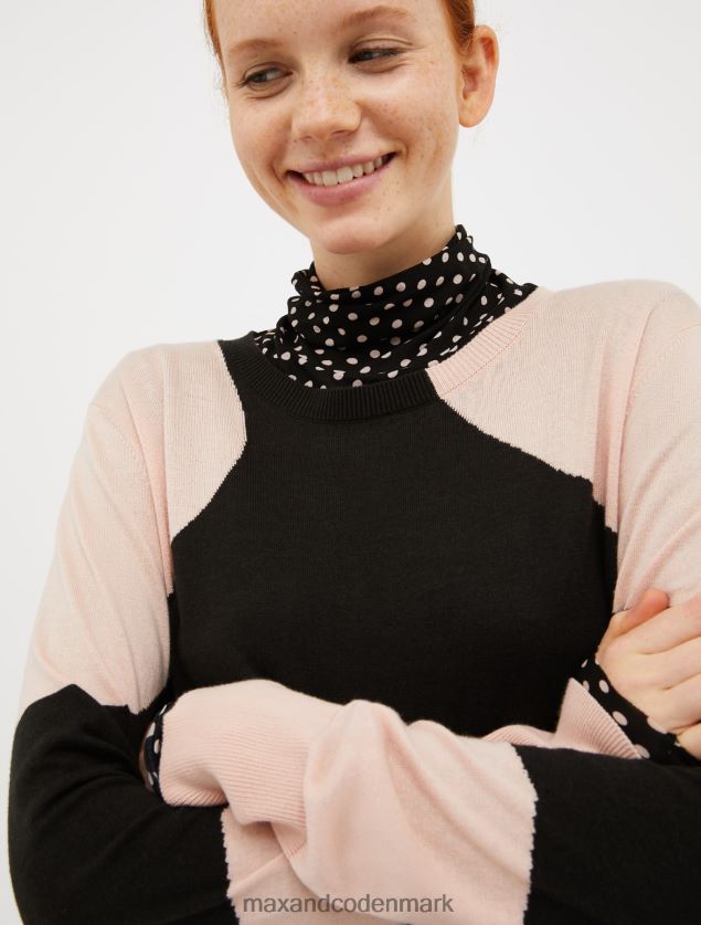 Kvinder prikket trøje MAX&Co. sort B2Z2T6397 beklædning