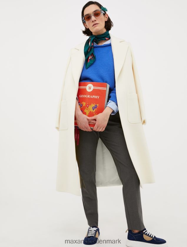 Kvinder ribbet kashmirtrøje MAX&Co. lyseblå B2Z2T6433 beklædning