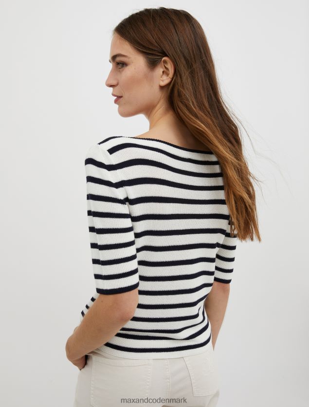 Kvinder ribstrikket kortærmet trøje MAX&Co. lyserød B2Z2T6430 beklædning