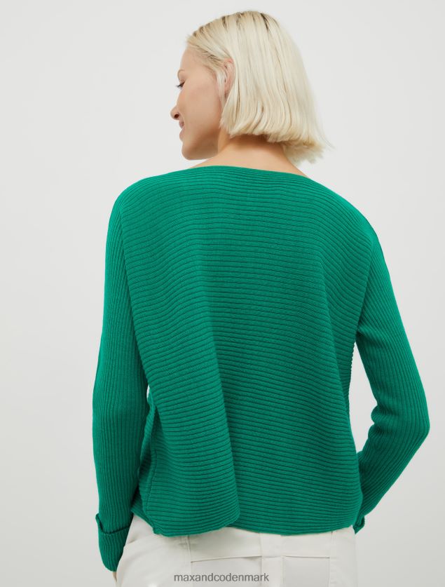 Kvinder ribstrikket trøje i uldblanding MAX&Co. Himmelblå B2Z2T6361 beklædning