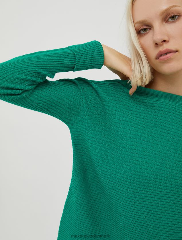 Kvinder ribstrikket trøje i uldblanding MAX&Co. Himmelblå B2Z2T6361 beklædning