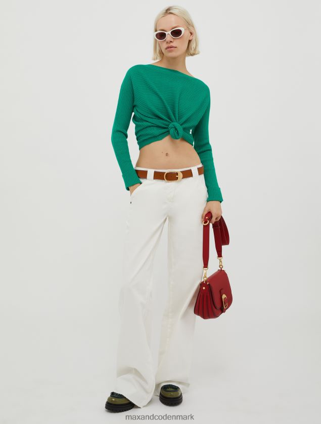 Kvinder ribstrikket trøje i uldblanding MAX&Co. Himmelblå B2Z2T6361 beklædning