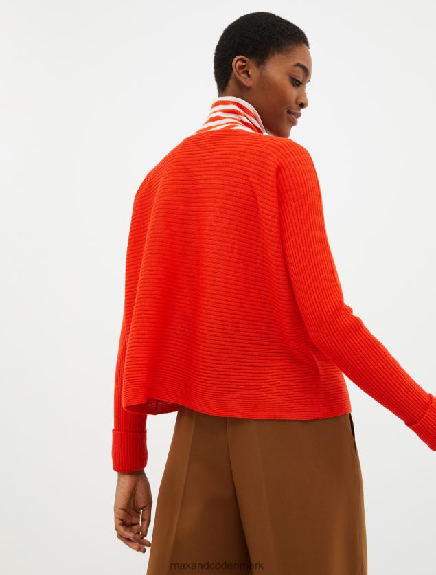 Kvinder ribstrikket trøje i uldblanding MAX&Co. koral B2Z2T6360 beklædning