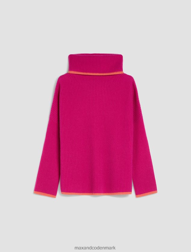 Kvinder rullekrave kashmir pullover MAX&Co. lilla B2Z2T6391 beklædning