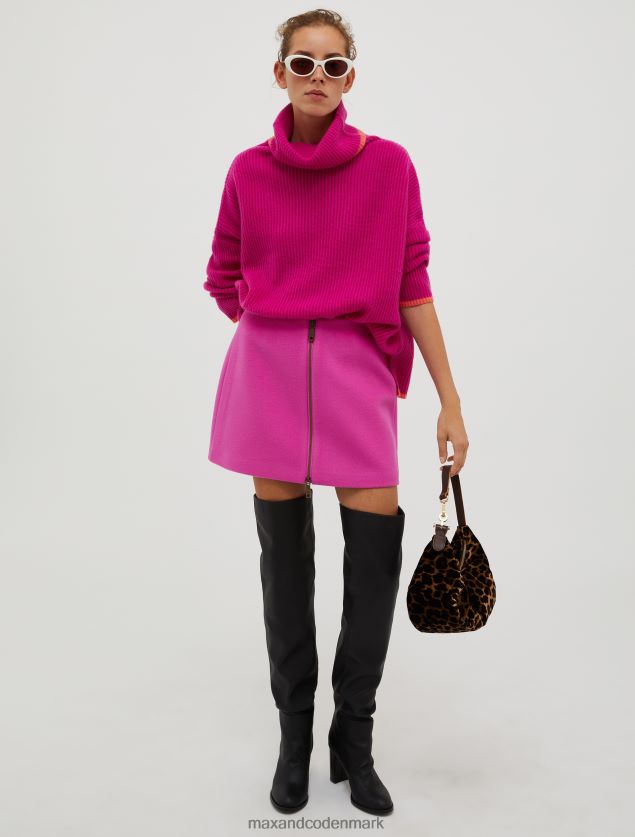 Kvinder rullekrave kashmir pullover MAX&Co. lilla B2Z2T6391 beklædning