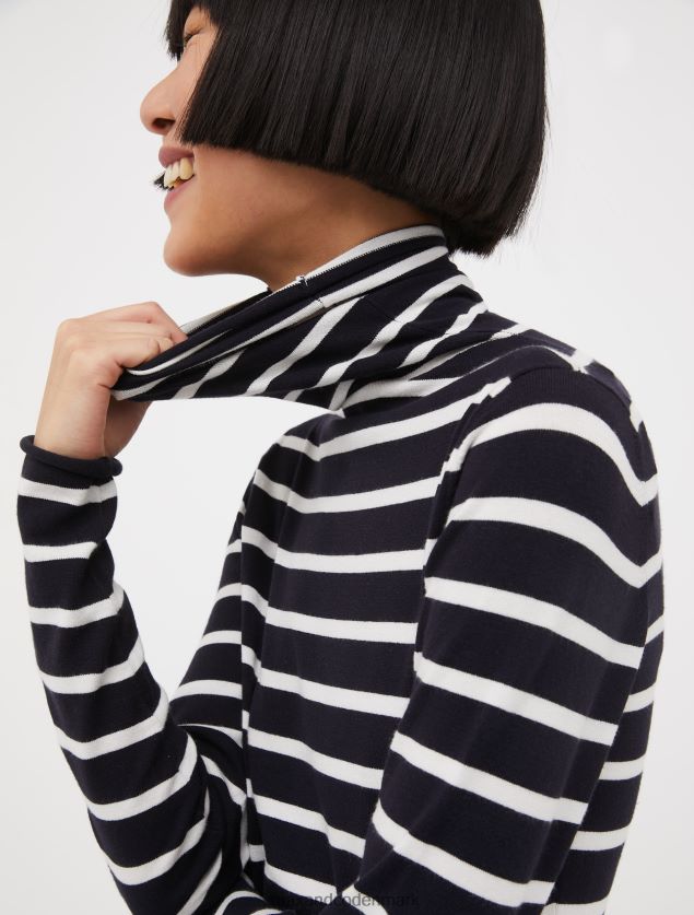 Kvinder stræktrøje i tricot-polohals MAX&Co. Marine blå B2Z2T6417 beklædning