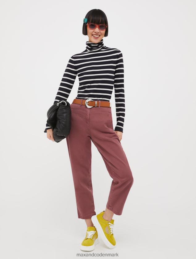 Kvinder stræktrøje i tricot-polohals MAX&Co. Marine blå B2Z2T6417 beklædning