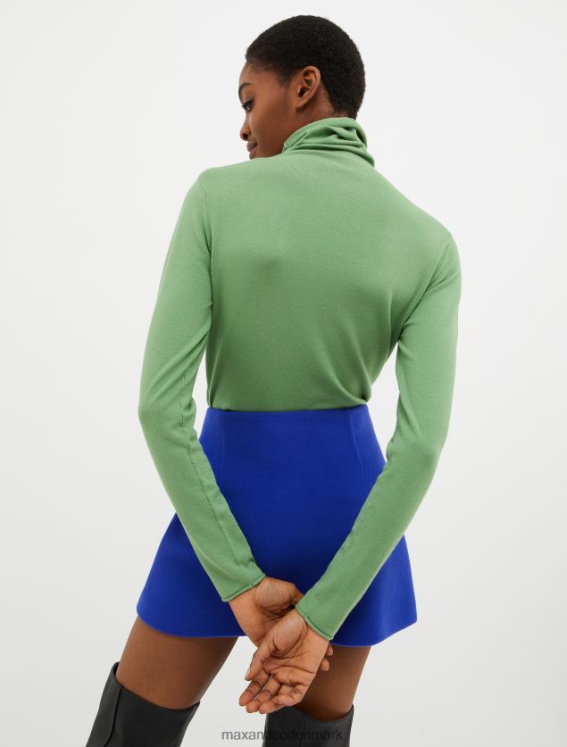 Kvinder stretchy rullekrave top MAX&Co. grøn B2Z2T6356 beklædning