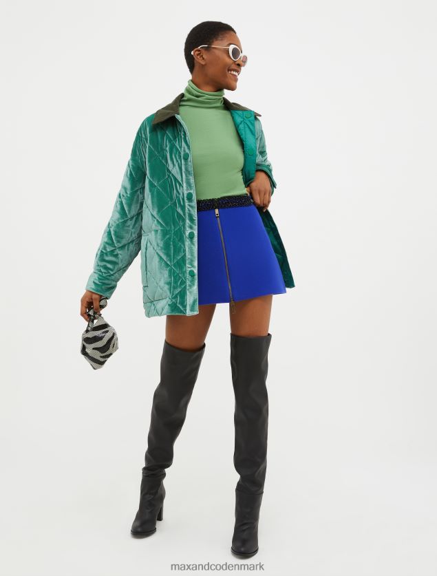 Kvinder stretchy rullekrave top MAX&Co. grøn B2Z2T6356 beklædning