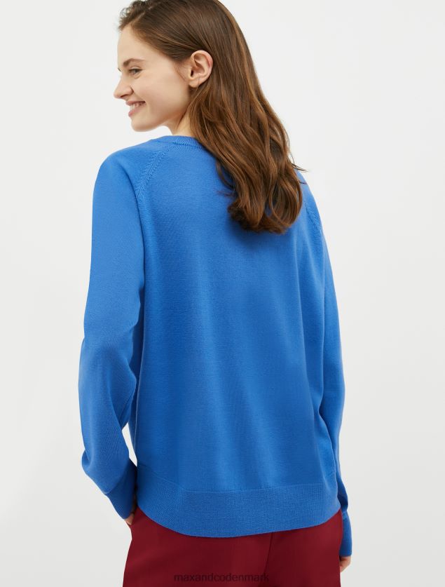 Kvinder stribet trøje i merinould MAX&Co. luftvåben blå B2Z2T6368 beklædning