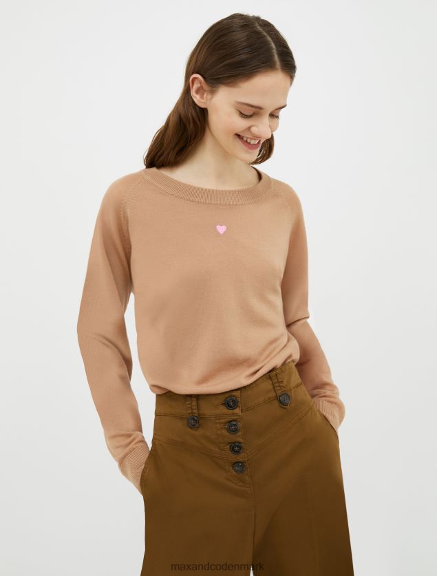 Kvinder stribet trøje i merinould MAX&Co. pulver B2Z2T6362 beklædning