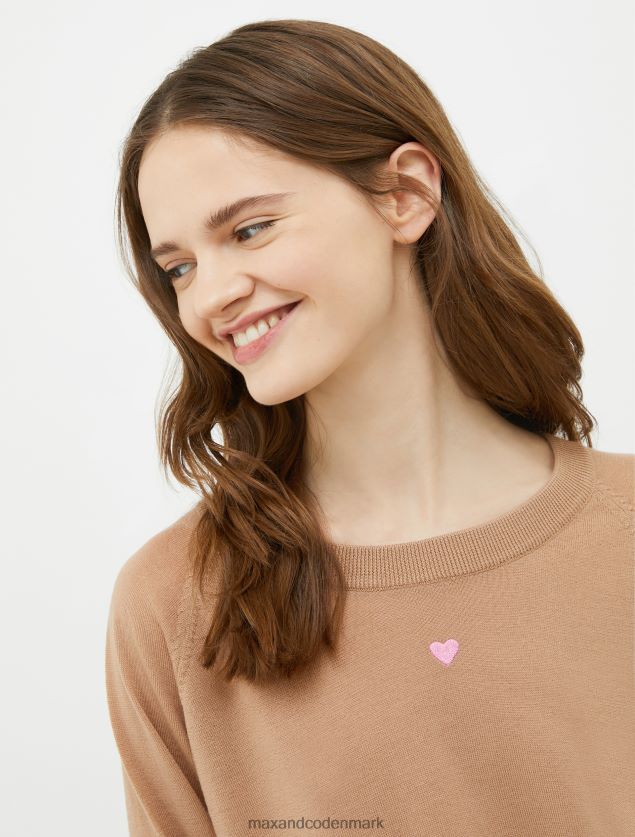 Kvinder stribet trøje i merinould MAX&Co. pulver B2Z2T6362 beklædning