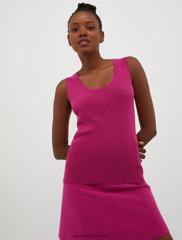 Kvinder strikket nøglehulstop MAX&Co. blåregn B2Z2T6331 beklædning