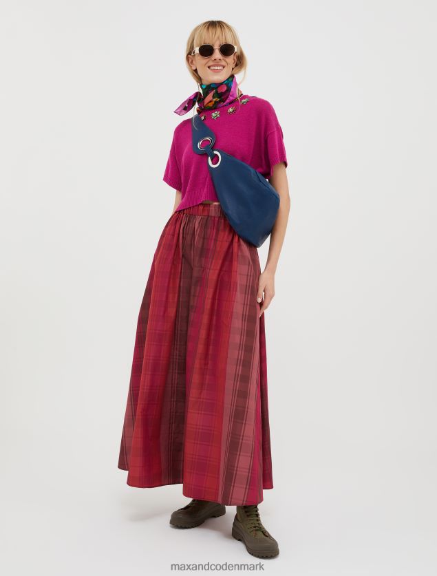 Kvinder trøje i bomuldsblanding med perler MAX&Co. rød B2Z2T6340 beklædning