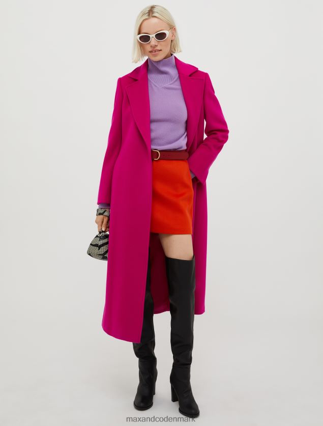 Kvinder trøje i uldblanding med polo hals MAX&Co. lyseblå B2Z2T6405 beklædning