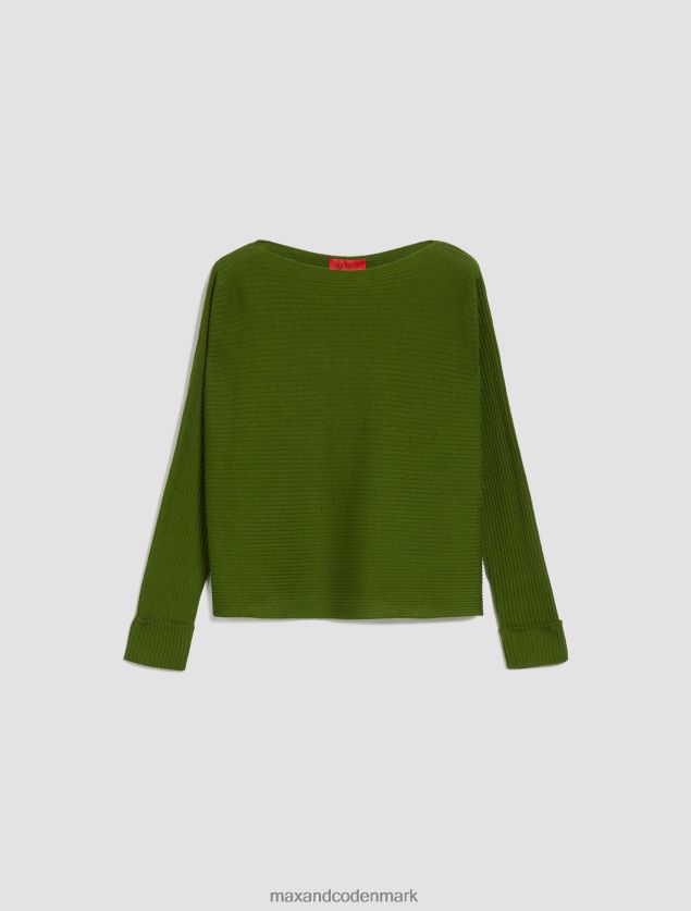 Kvinder trøje med vandret rib MAX&Co. grøn B2Z2T6387 beklædning